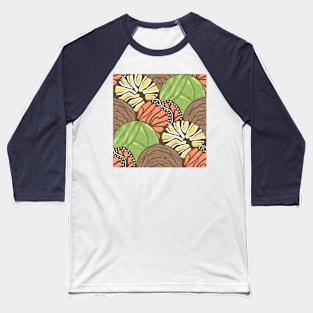 Butterfly Metamorphosis pattern Baseball T-Shirt